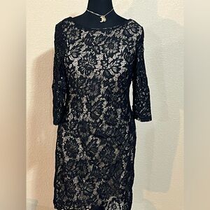 Scarlett black lace dress
